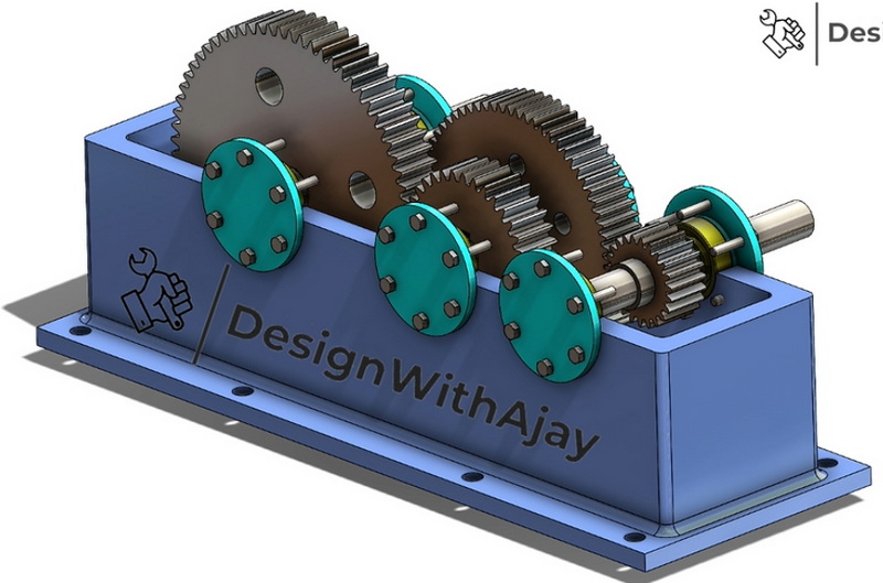 A Double Reduction Spur Gear Reducer Is Shown Below_3
