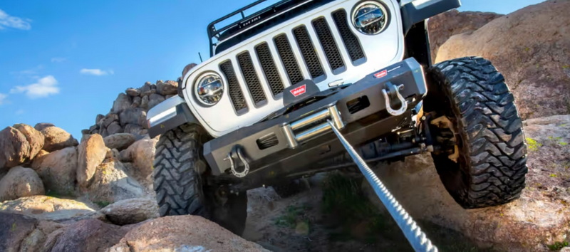 How To Hopk Ip A Hydraulic Winch To Jeep_2