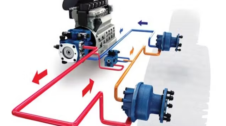 Attach Hydraulic Motor To Drive Shaft_2